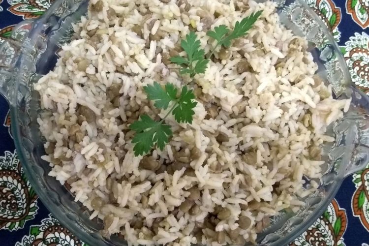 arroz com lentilha