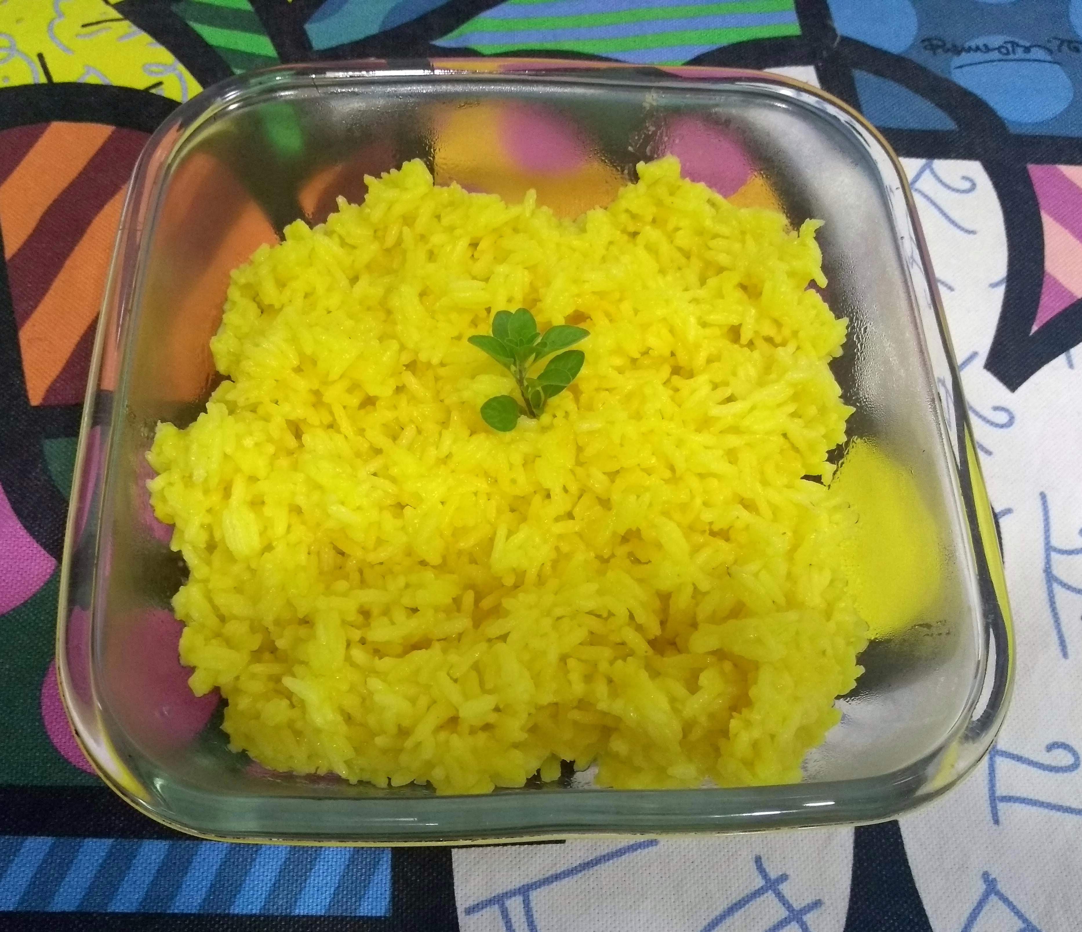 arroz com açafrão