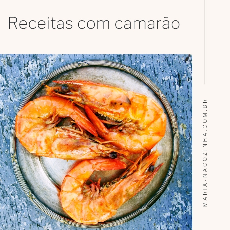 receitas com camarão