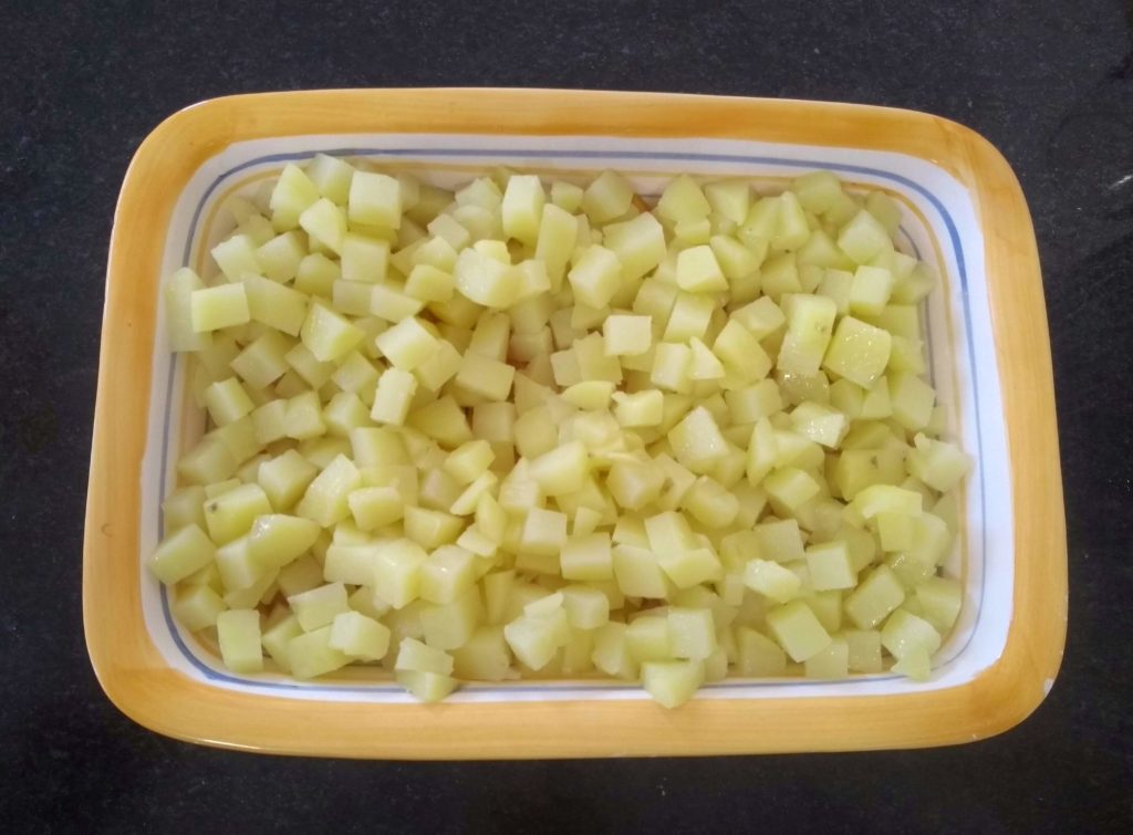 salada de batatas com maionese