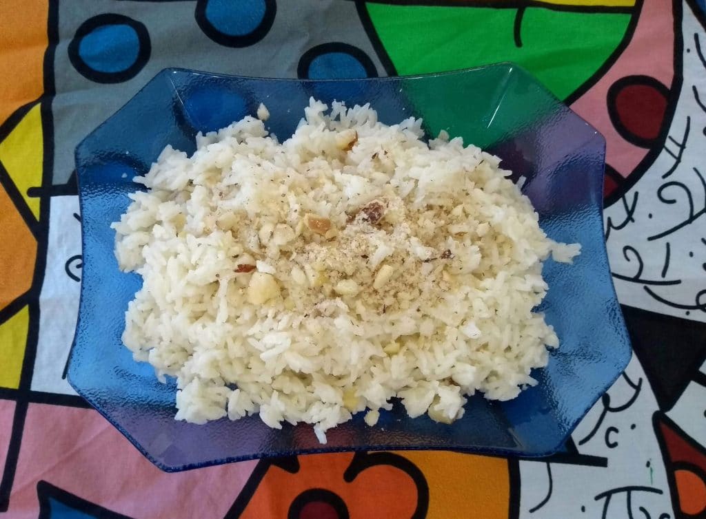 arroz com leite de coco