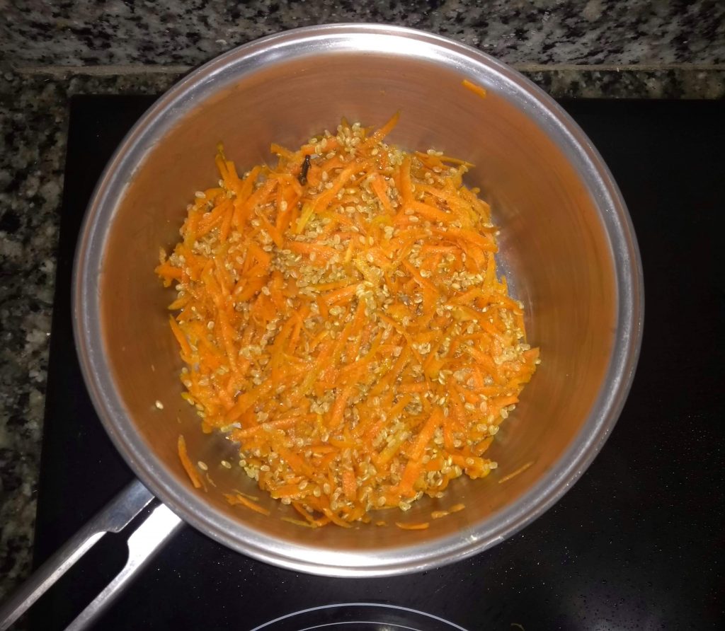 arroz com cenoura