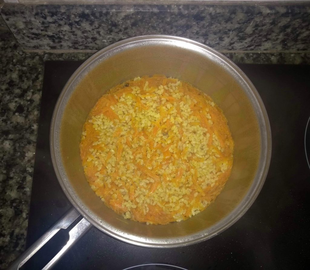 arroz com cenoura