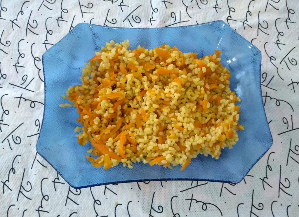 arroz com cenoura