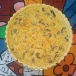 Quiche de cogumelos paris com gorgonzola