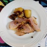 Picanha suína com mostarda