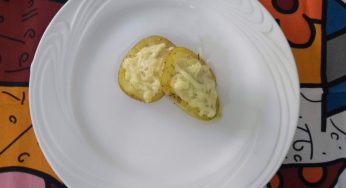 Batata recheada com gorgonzola