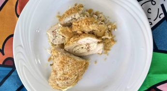 Peito de frango recheado com ricota