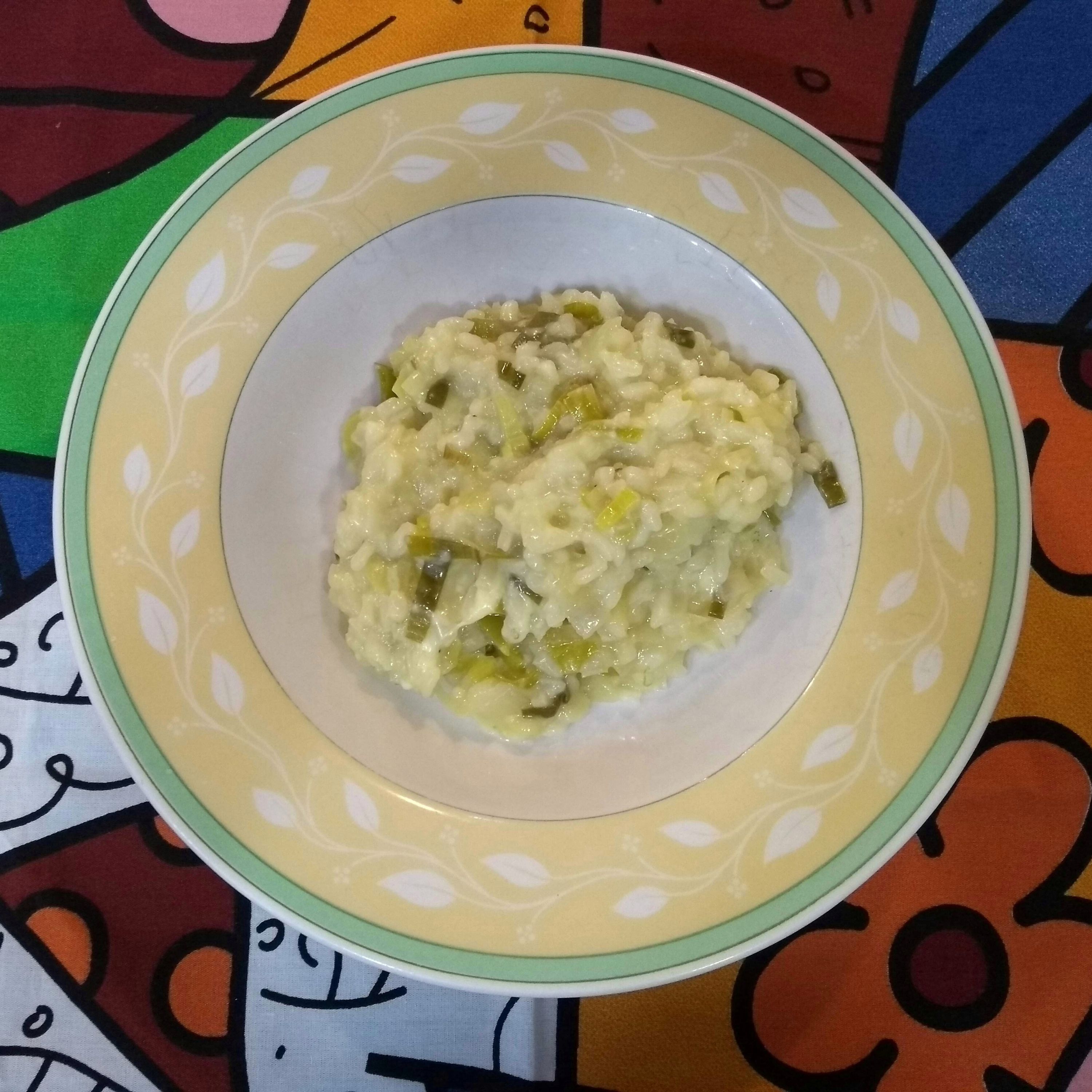 risoto de alho poró