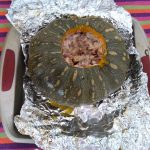 Abóbora moranga com carne seca