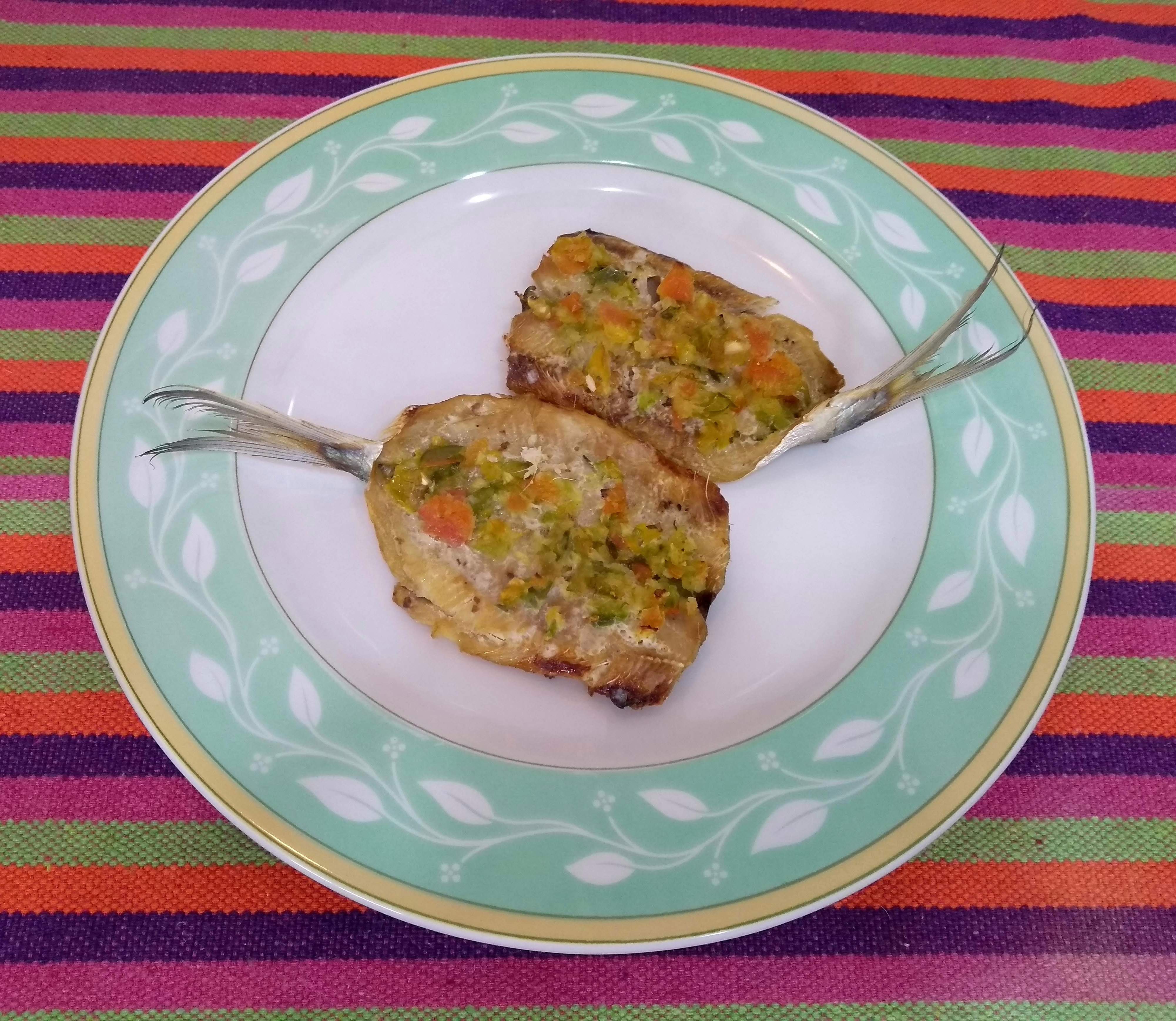 sardinha assada com sofrito