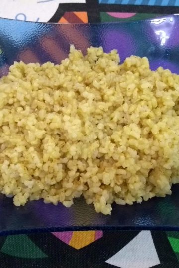 arroz integral com masala