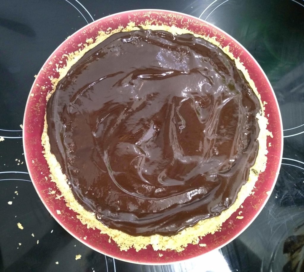 torta de chocolate com nozes