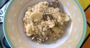 Risoto de filé com champignon