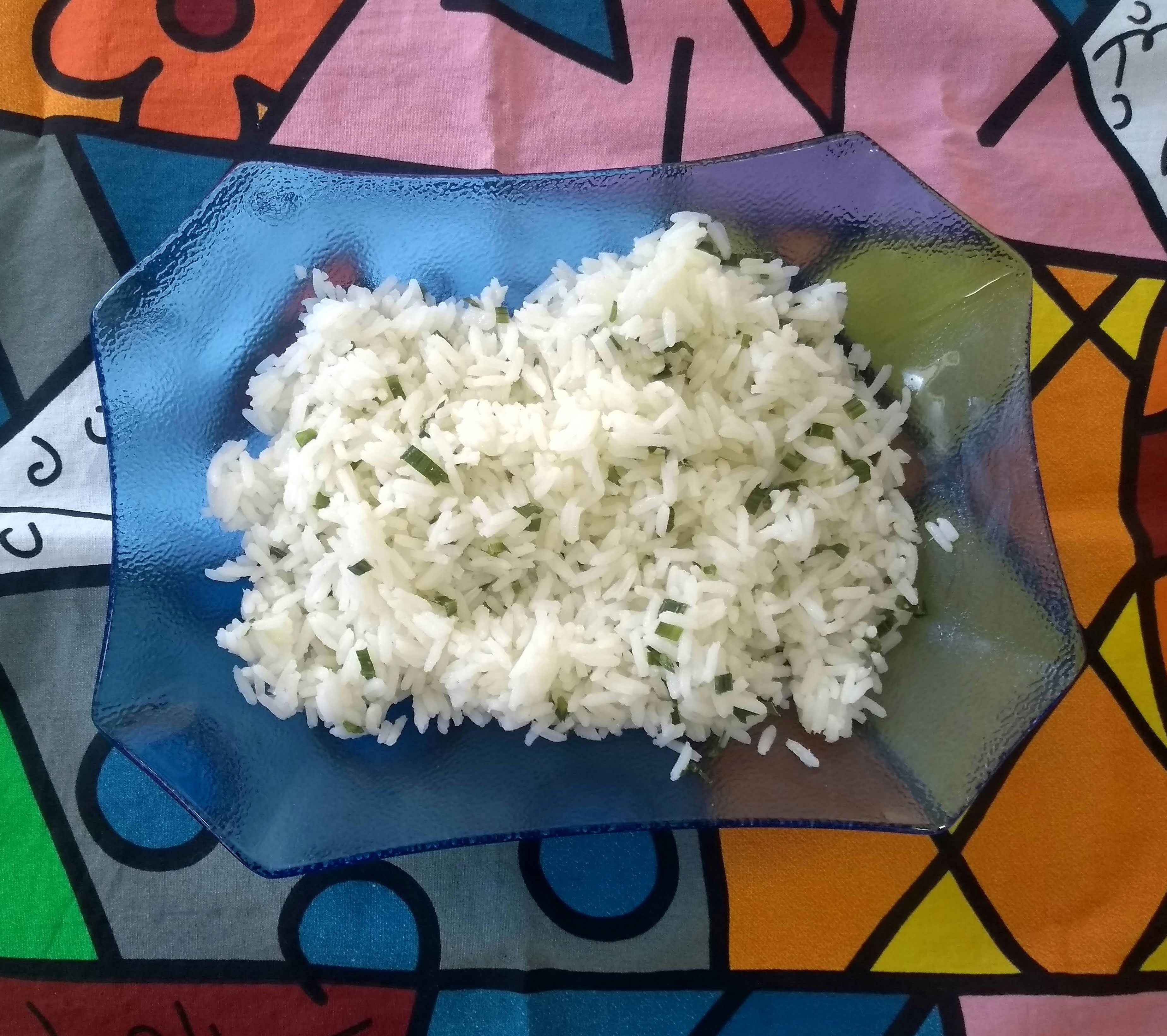 arroz com coentro