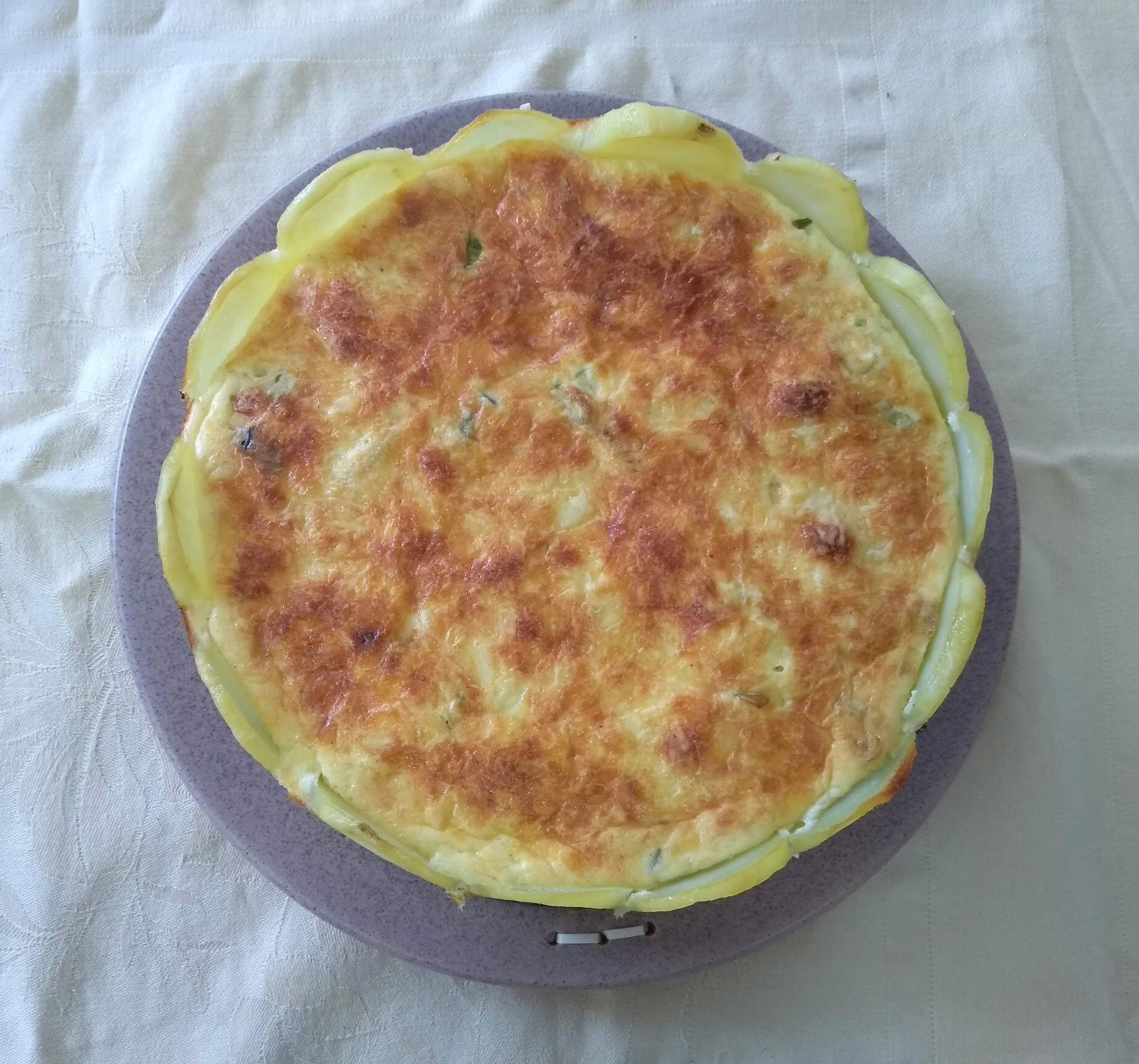 torta de batata com alho poró