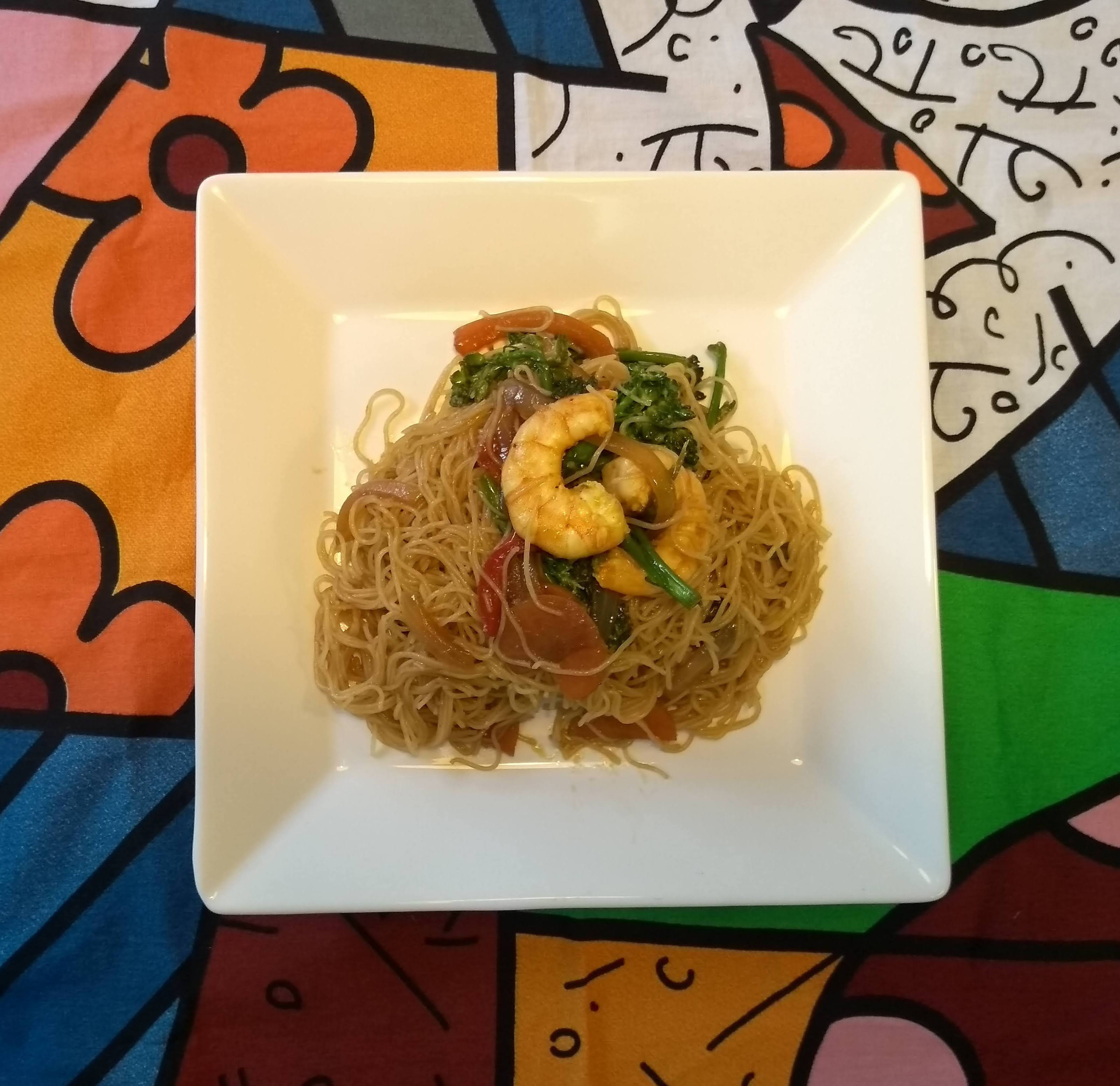 yakissoba de camarão