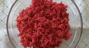 Arroz com beterraba