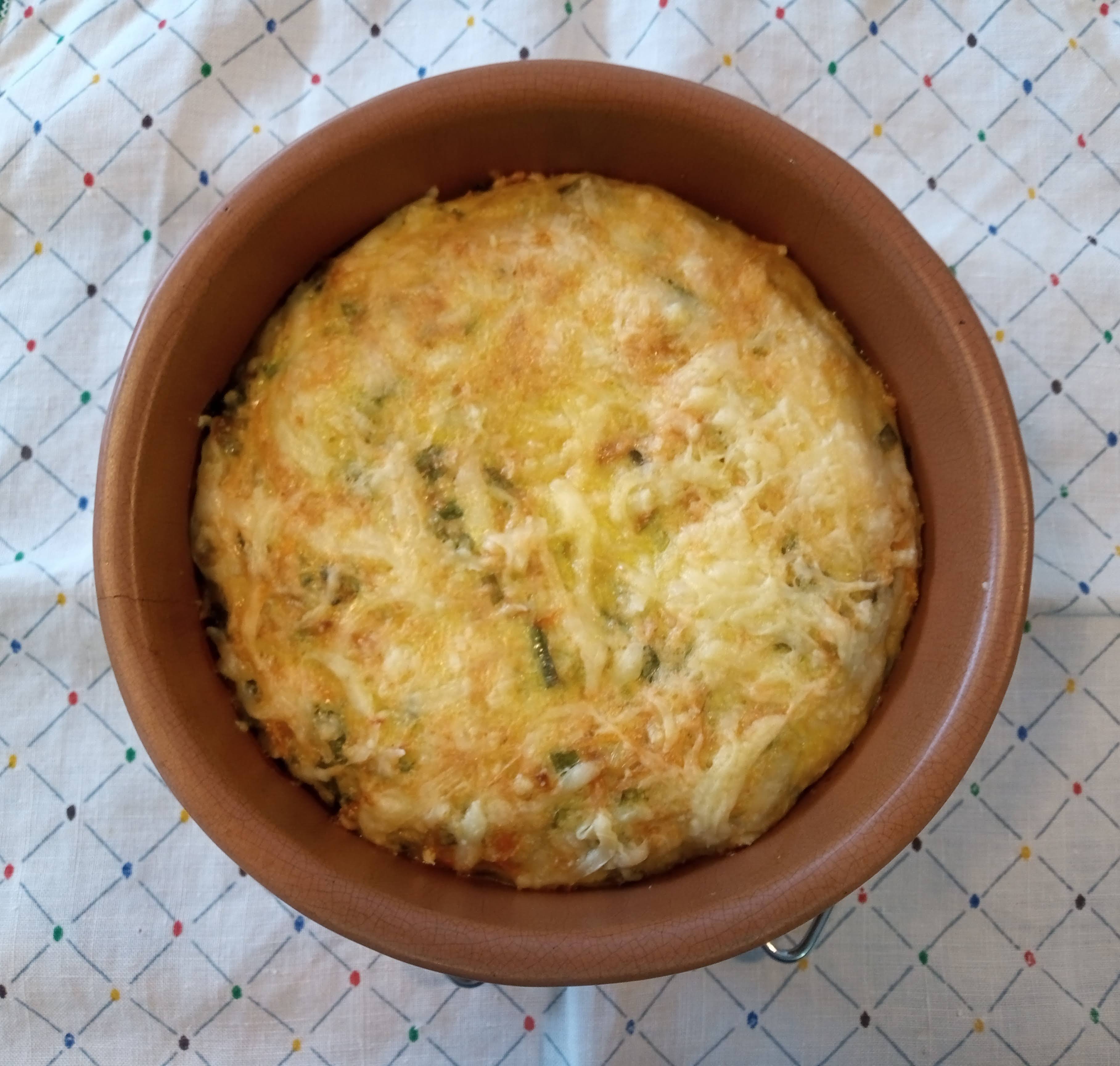 gratinado de alho poró e cenoura