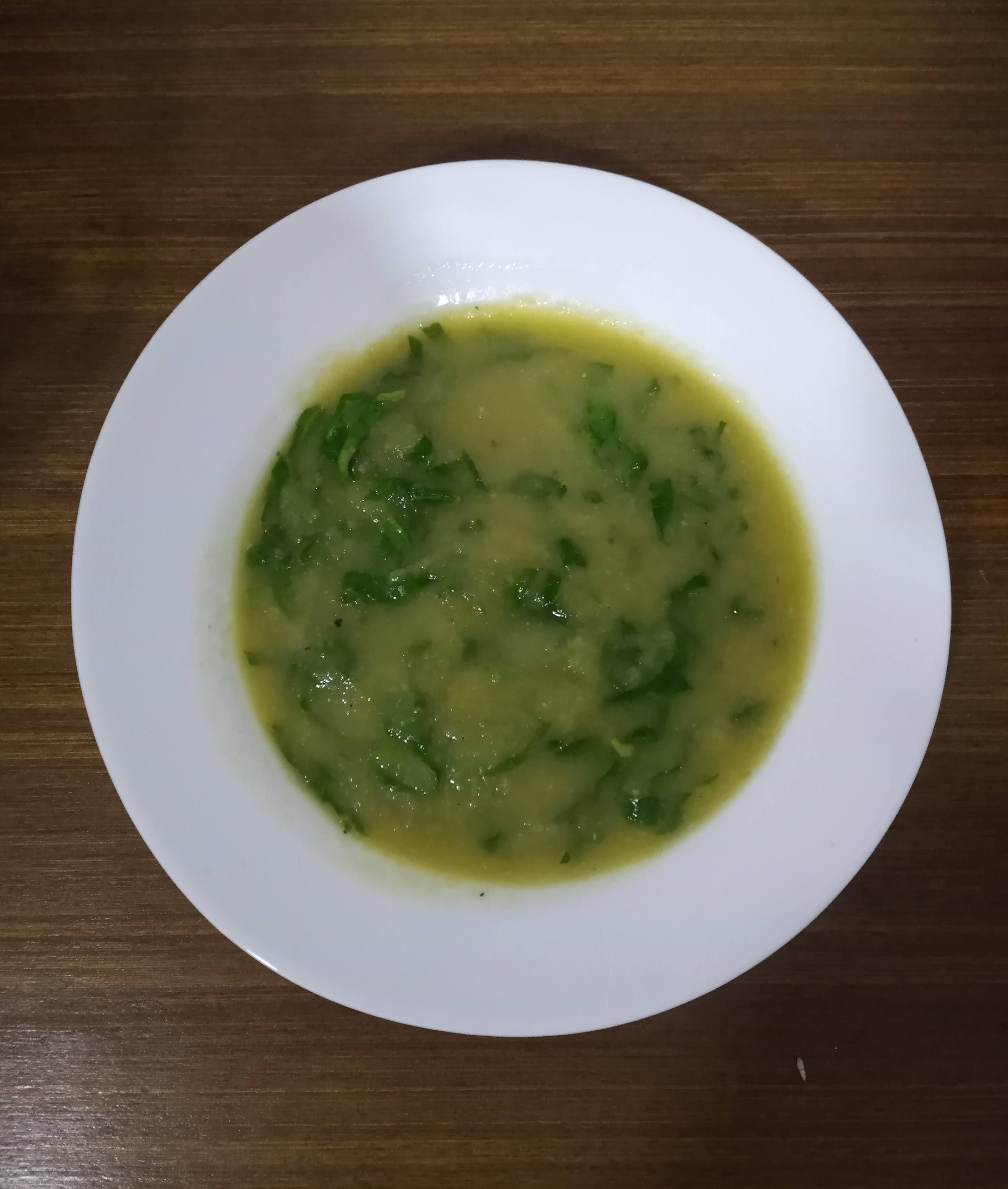 caldo verde de chuchu