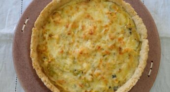 Quiche de repolho com gorgonzola