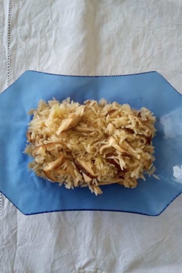 arroz shitake