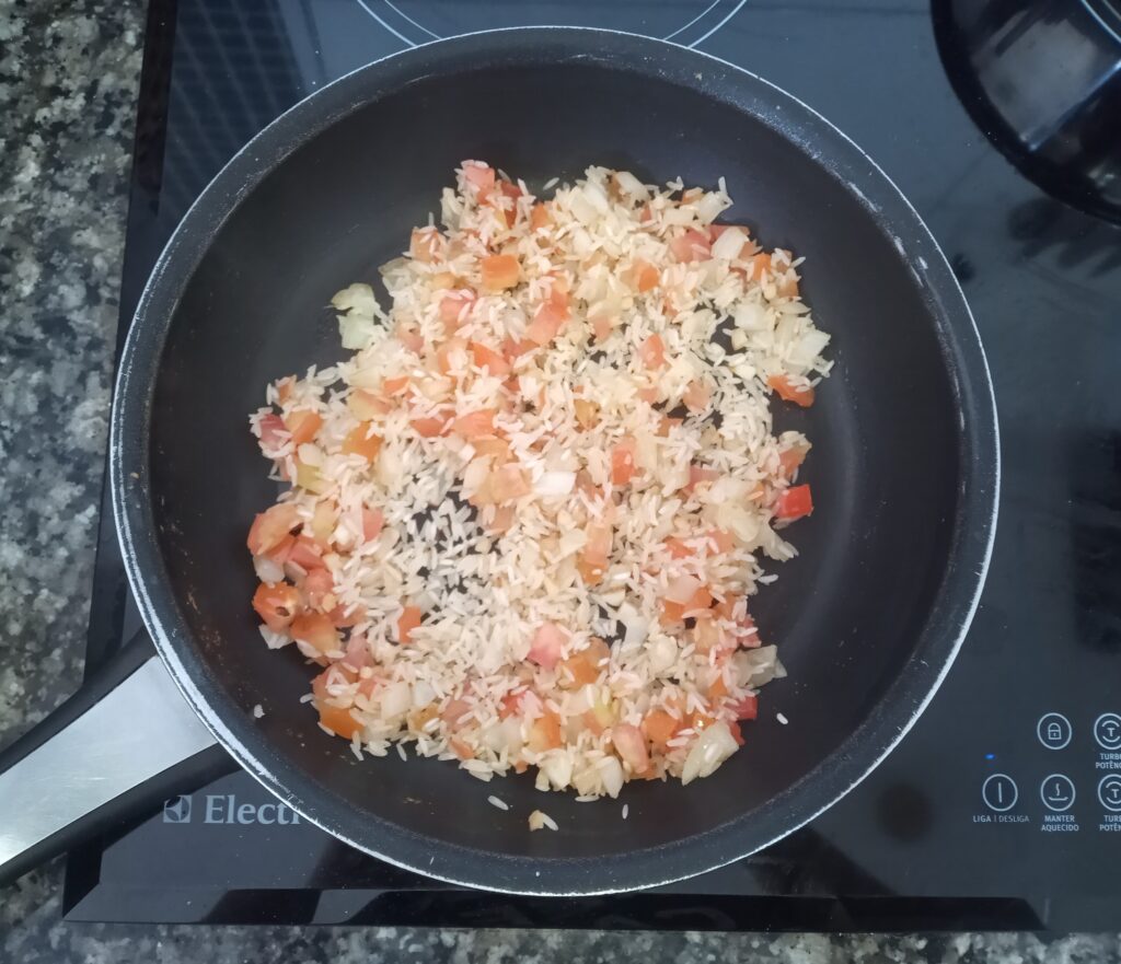 arroz cremoso com camarão
