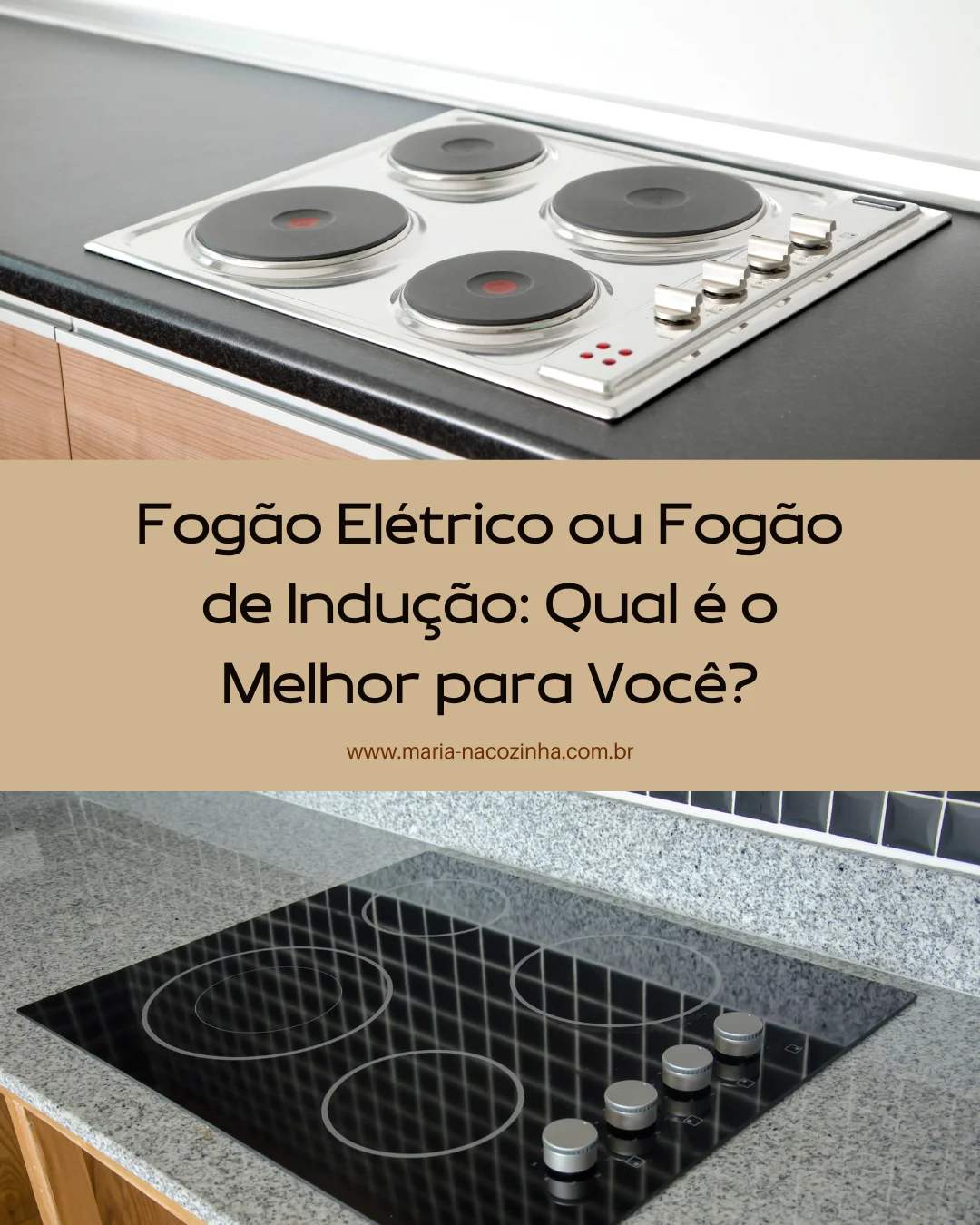 fogão elétrico ou fogão de indução