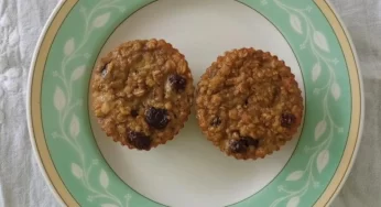 Muffin de banana sem açúcar e sem farinha de trigo